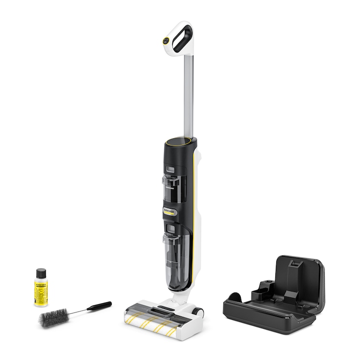 Aspirator vertical Karcher FCV 4 Dry, aspira uscat, aspira umed, spalare, autonomie 30 minute