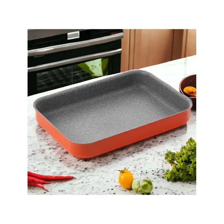 Florina Chili sütőtálca, alumínium, tapadásmentes, 27 x 37 x 5 cm