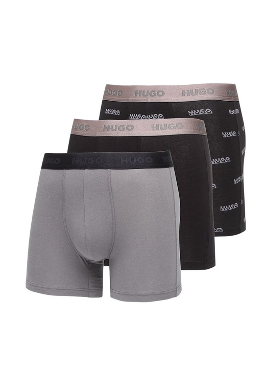Boxeri barbati 50549177 002, HUGO, Gri, 3 perechi, 2XL INTL