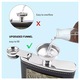 Set cadou pentru barbati, Joyoy®, 8 oz, din inox/piele, cu 2 cani si palnie, rezistenta la scurgeri, set complet