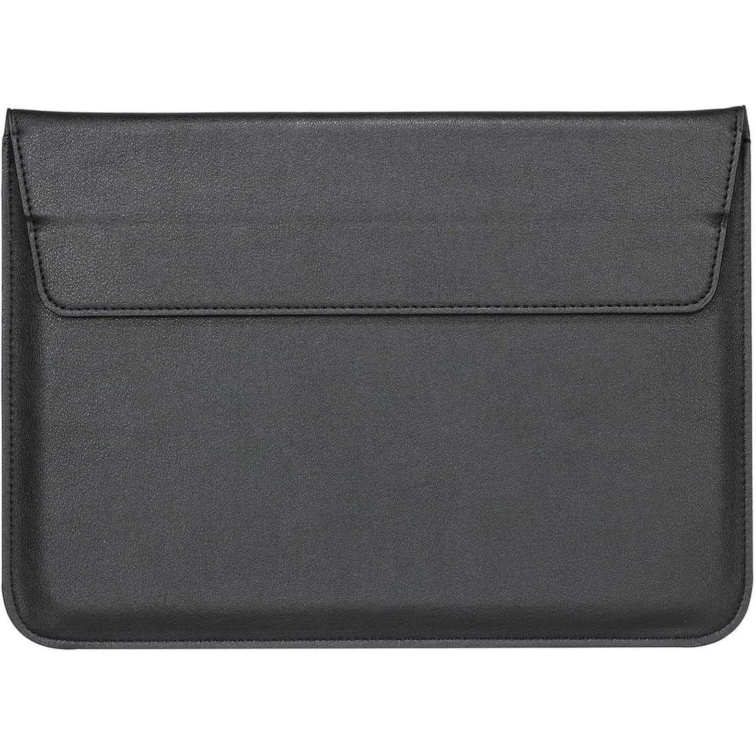 Husa laptop 15.6 inch, Joyoy®, piele impermeabila, design ultra-subtire, neagra