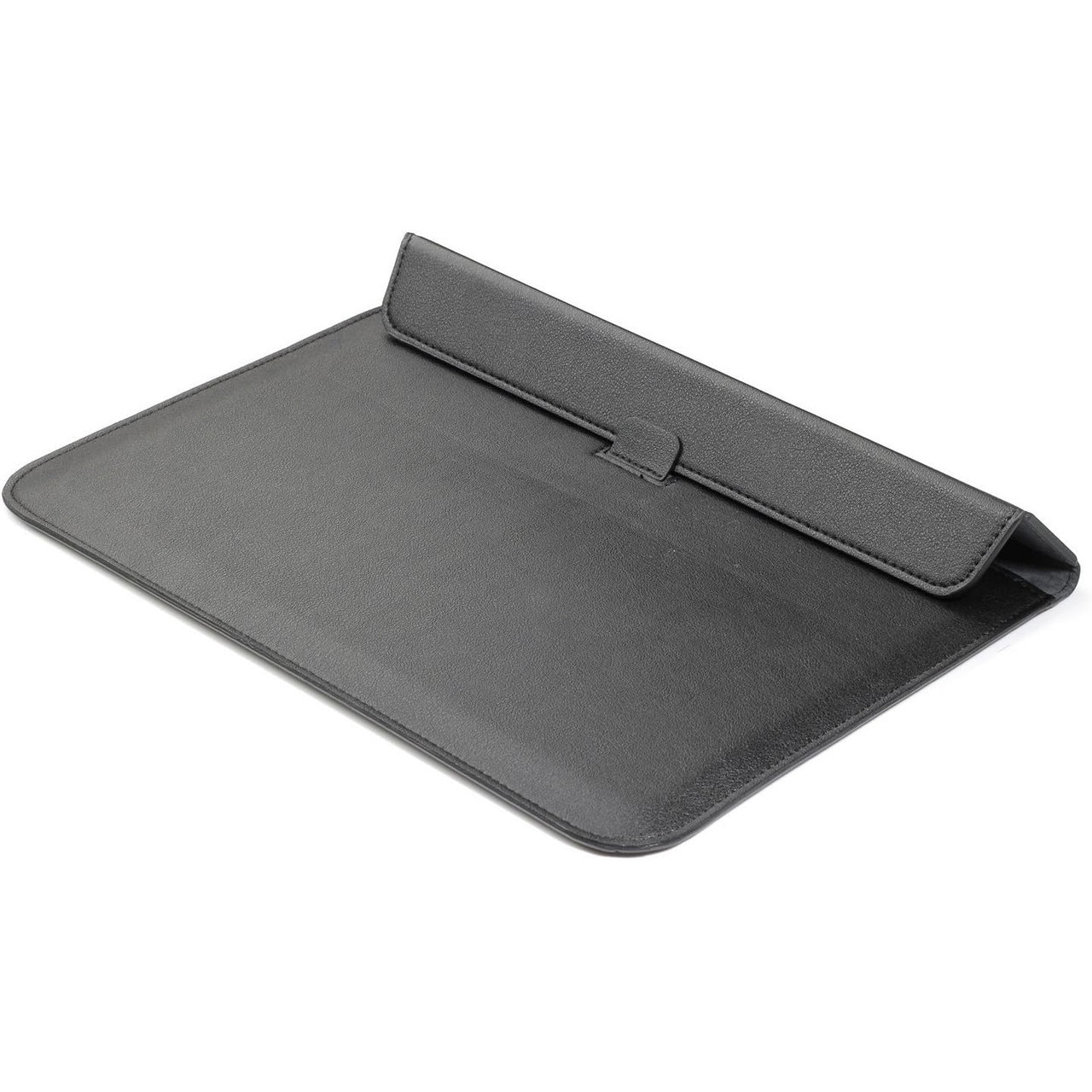 Husa laptop 15.6 inch, Joyoy®, piele impermeabila, design ultra-subtire, neagra