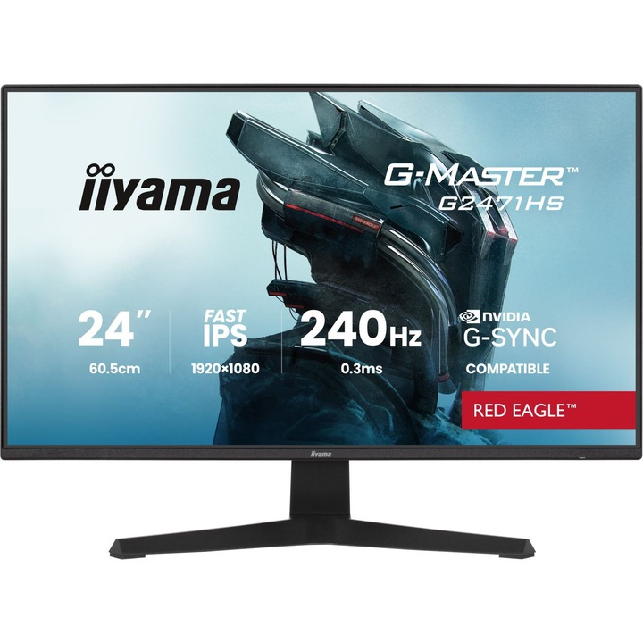 Monitor Iiyama G-Master G2471HS-B1 23,8" Full HD, IPS, 240Hz, Fekete
