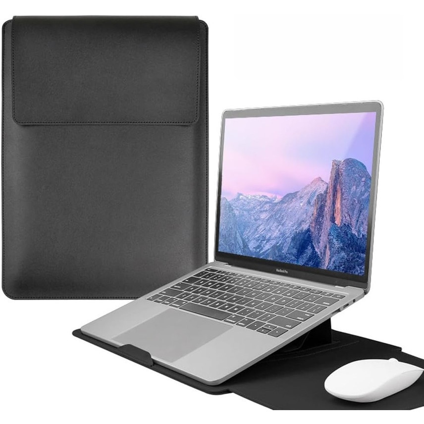 Husa laptop Joyoy®, 13-14 inch, negru, 25x34cm, rezistenta la apa, multifunctionala