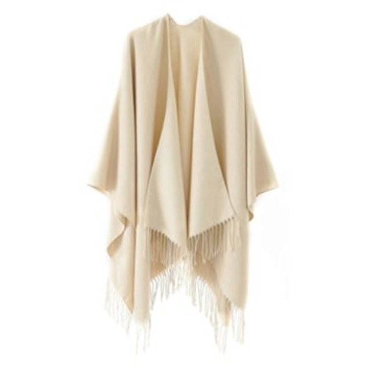 Esarfa lunga pentru femei Giecy, moale, cu ciucuri, o singura marime, calduroasa