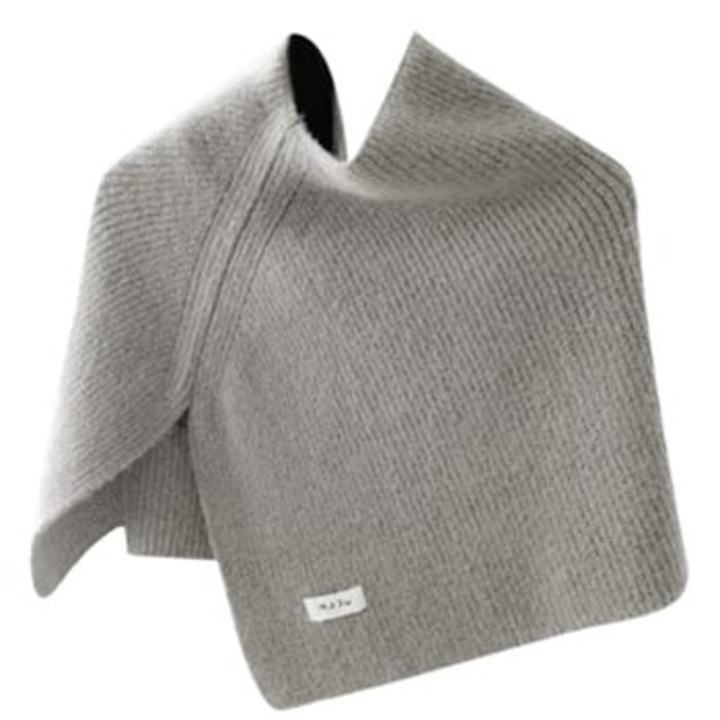 Esarfa poncho asimetrica tricotata pentru femei, Giecy, guler inalt, umeri largi, marime unica