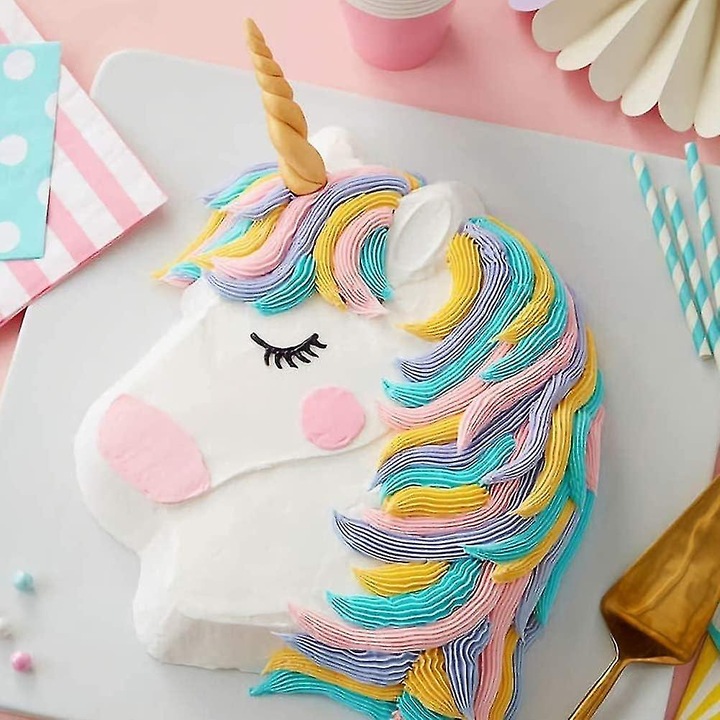 Forma prajituri, unicorn, silicon, temperatura -40 la 230 grade Celsius, culoare aleatorie