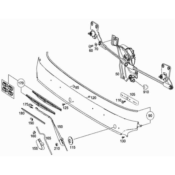 Ablakemelő motor, 2 db, 8979894790, ezüst, fém