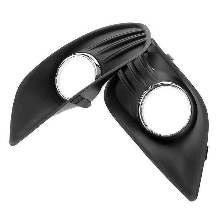 Capace faruri ceata pentru Ford Focus MK2 2008-2010, set 2 bucati, negru, material ABS