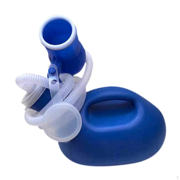Sticla urinara portabila cu capac, 2000ml, tub de 1.5m, pentru barbati, camping, calatorii
