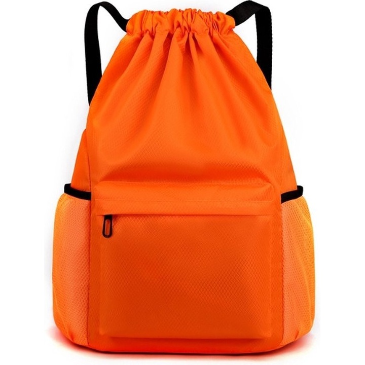 Rucsac sport impermeabil cu compartimente umede si uscate, unisex, dimensiuni mari, negru, 18.5x14.2x6.7 inch