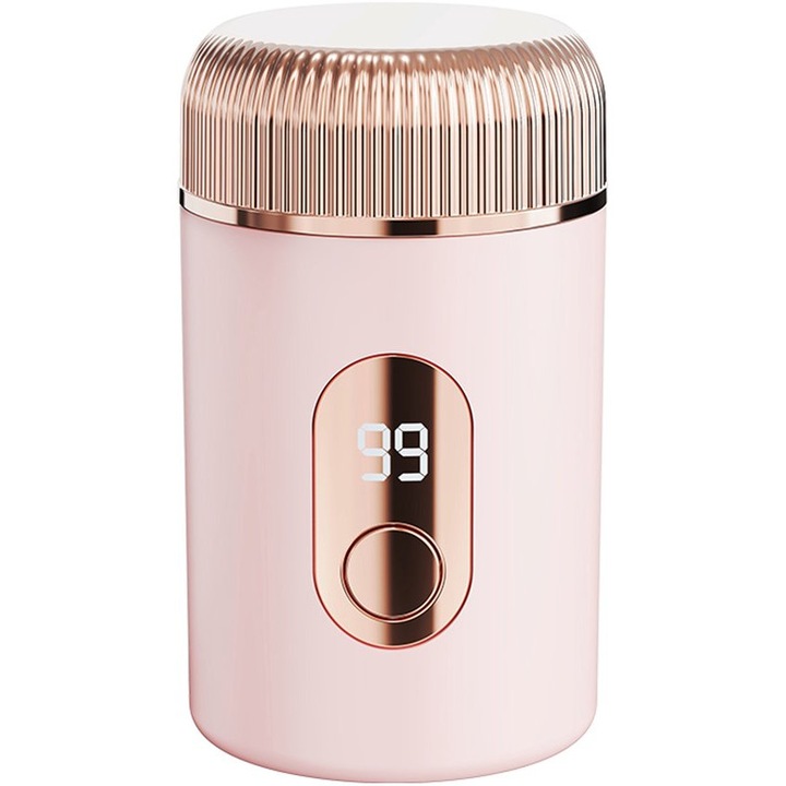 Epilator electric pentru femei, mini, roz, 4.2x4.2x7.1cm, design ergonomic, utilizare portabila