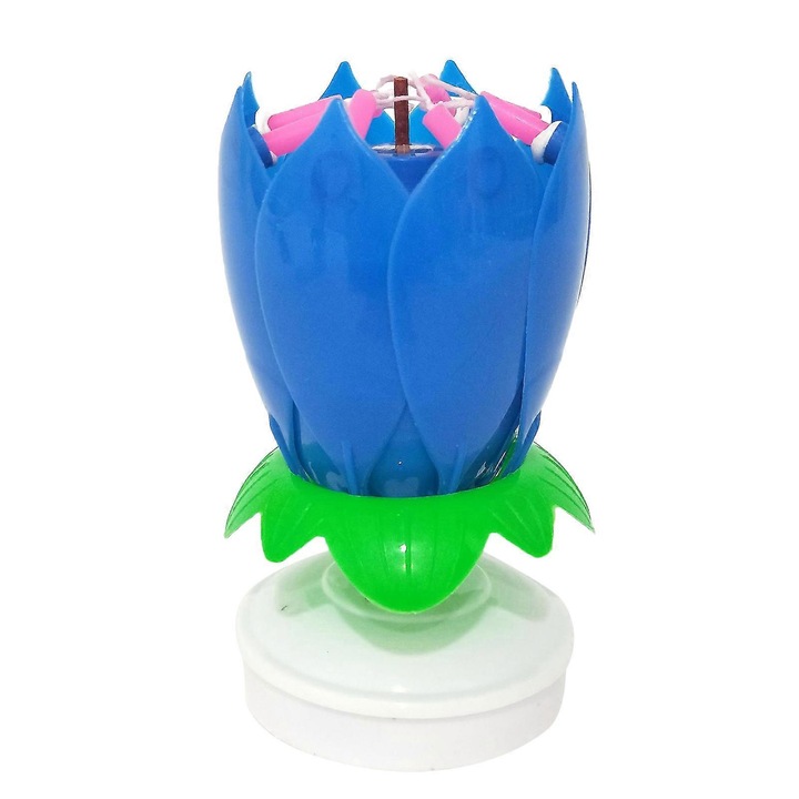 Candle Magic Birthday, jucarie interactiva, flori rotative, multicolor, set 1 bucata