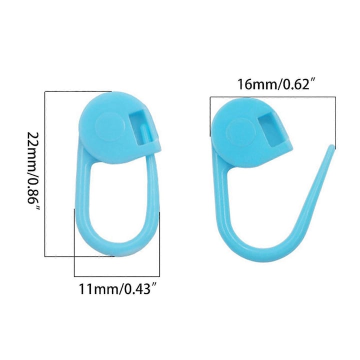 Set de 1000 markere pentru crosetat, PMO, culori mixte, rezistente