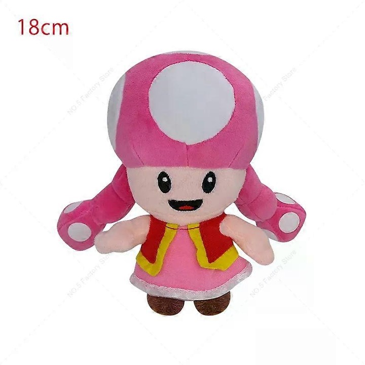 Papusa de plus set, Luigi, Daisy, Rosalina, Bowser, Bowser Jr, Vivian, Ninji, 50cm