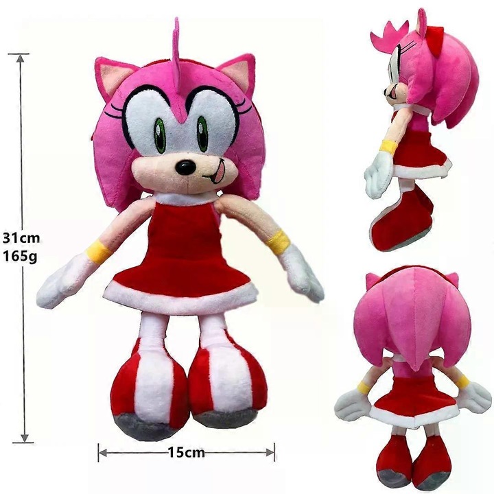 Asega Sonic, Tails plüssjáték, aranyos modell, fiúknak és lányoknak, rózsaszín