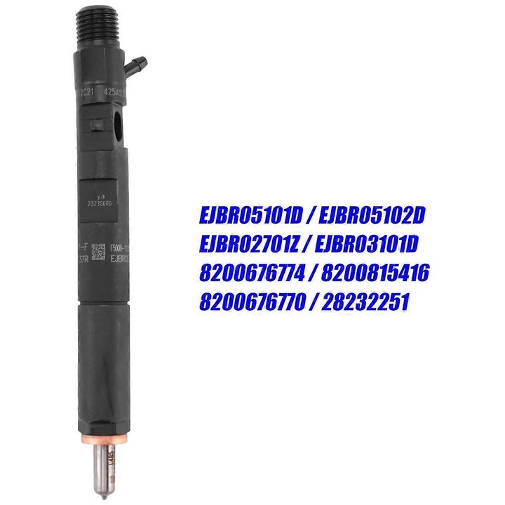 Common rail injektor, 1,5Dci, fekete, 1 db-os készlet.