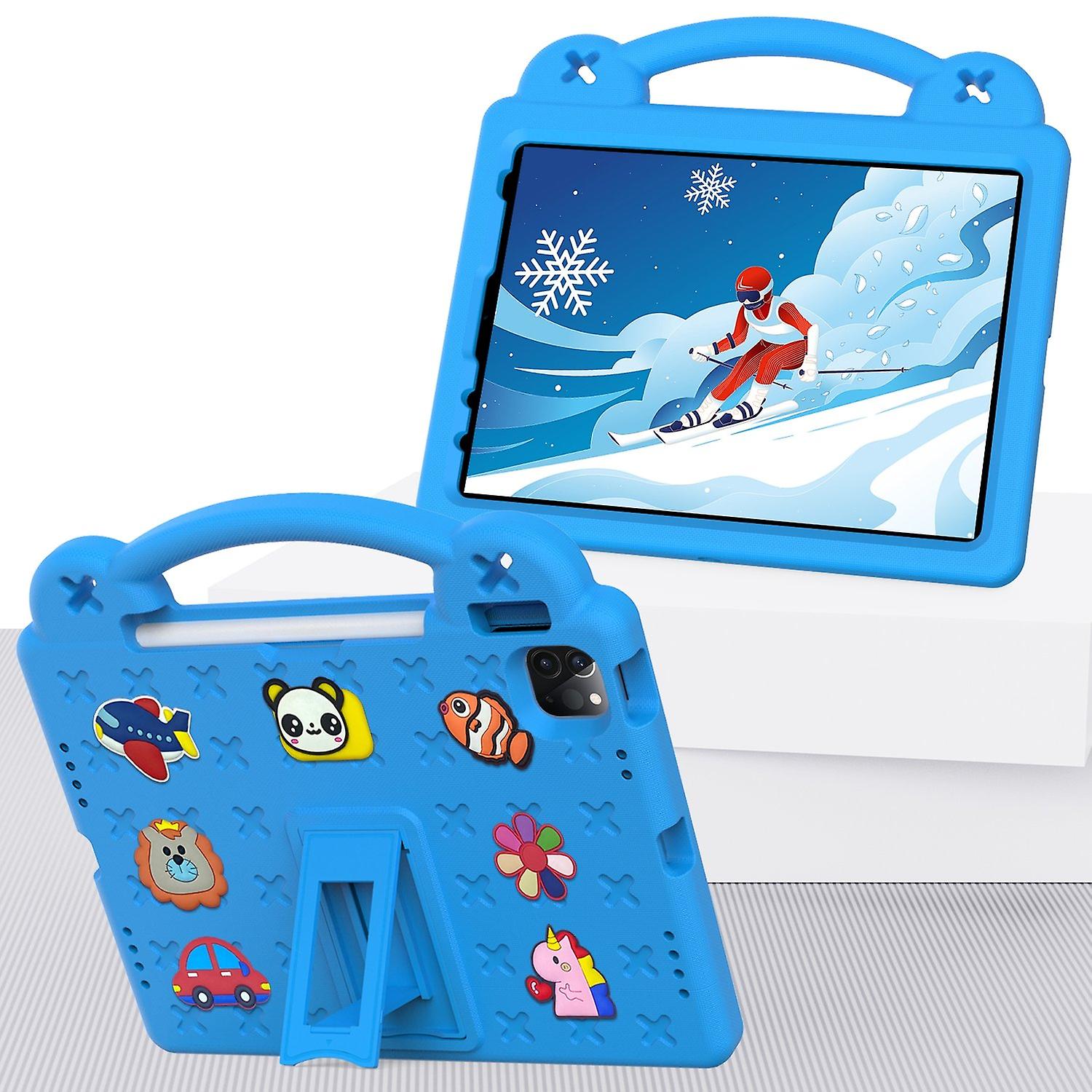 Husa tableta EVA cu suport pentru copii, albastra, 11 inch