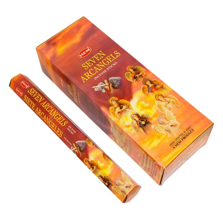 Set 6 Pachete Betisoare Parfumate - Cei 7 Arhangheli - 6x35 betisoare, fabricate in India, HEM ®