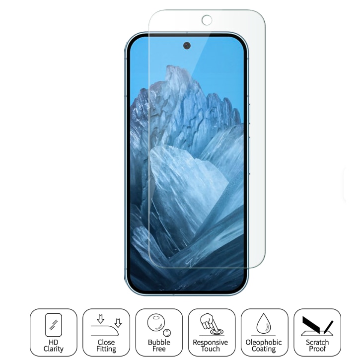 Folie sticla MatTech Premium, compatibila cu Google Pixel 10 Pro XL, Case Friendly, Grosime de 0.3mm, Duritate 9H, Transparent
