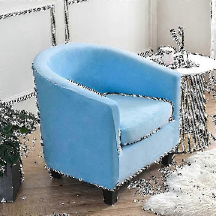 Husa pentru scaun tip tub, multicolor, dimensiuni 60-70x60-75x50-55cm, din poliester, include husa pentru perna de sezut