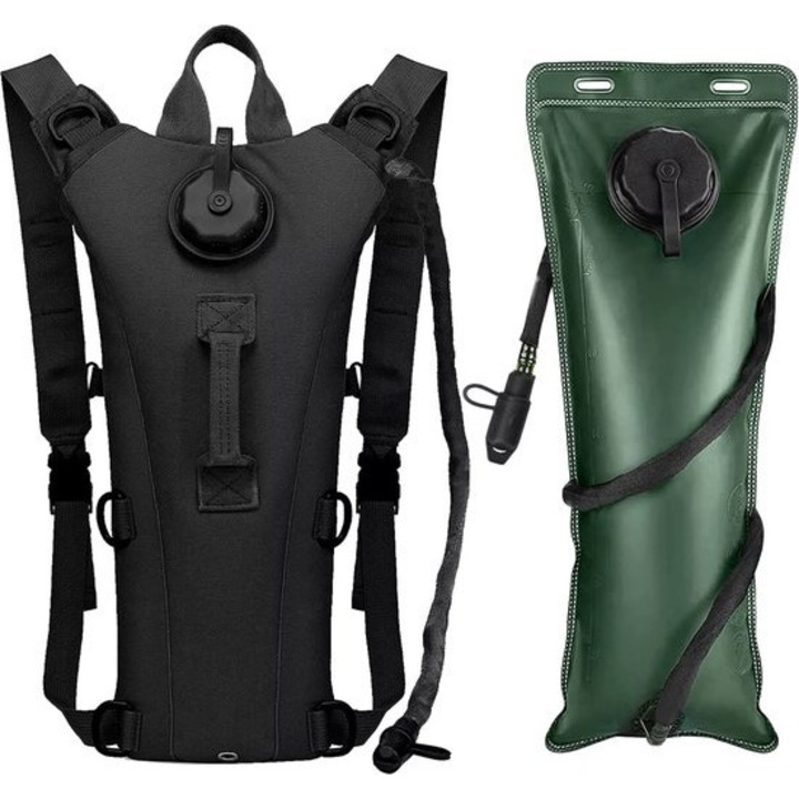 Rucsac de hidratare 3L, material rezistent, usor, pentru drumetii, ciclism, alergare, culoare: multicolor
