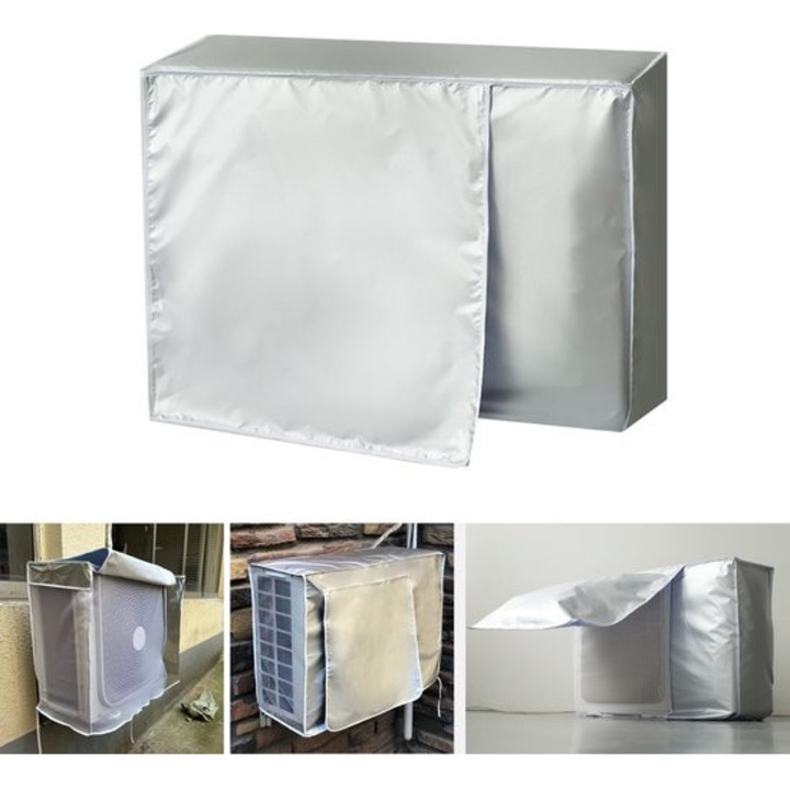 Husa pentru aparat de aer conditionat exterior, 1 bucata, impermeabila, 96x40x70cm, protectie impotriva ploii