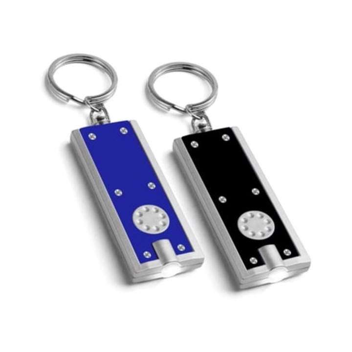 Lanterna LED mica cu breloc, Beijiyi, negru-albastru, set