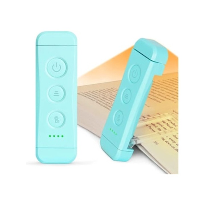 Lampa de citit, 3 culori, 5 nivele de luminozitate, flexibila, portabila
