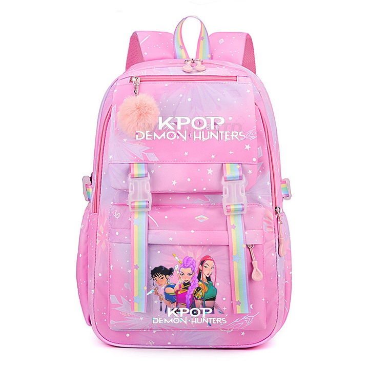 Ученическа раница, K-pop Witcher Girls, водоустойчива, размери 44x30x13 см