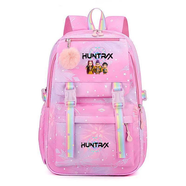 Ученическа раница K-pop Witcher Girls, водоустойчив найлон, 44x30x13cm