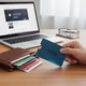 Комплект от 6 броя RFID калъфи за карти със защита срещу сканиране, размагнитване и измамно използване (5 банкови карти + 1 паспорт)