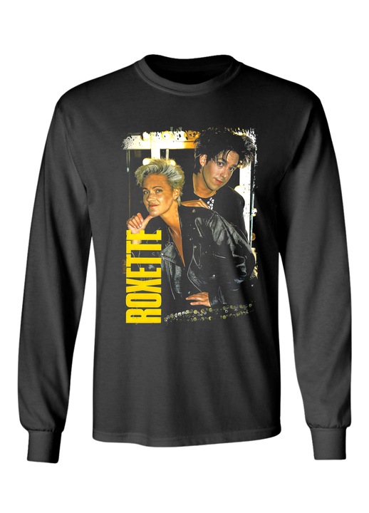 Hosszú ujjú póló, Roxette, Fekete