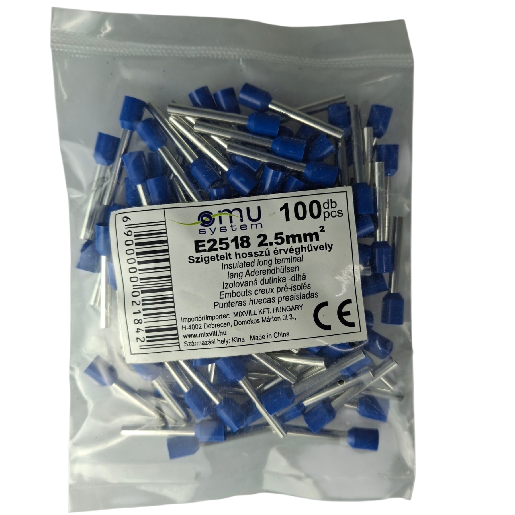 Set Da 100 Pezzi Di Terminali Elettrici, Connettori Maschi E Femmine Terminali Elettrici Cilindrici Isolati 16 14 Awg 86431282 Set Da 100 Pezzi Di Terminali Elettrici, Connettori Maschi E Femmine Terminali Elettrici Cilindrici Isolati 16 14 Awg 86431282