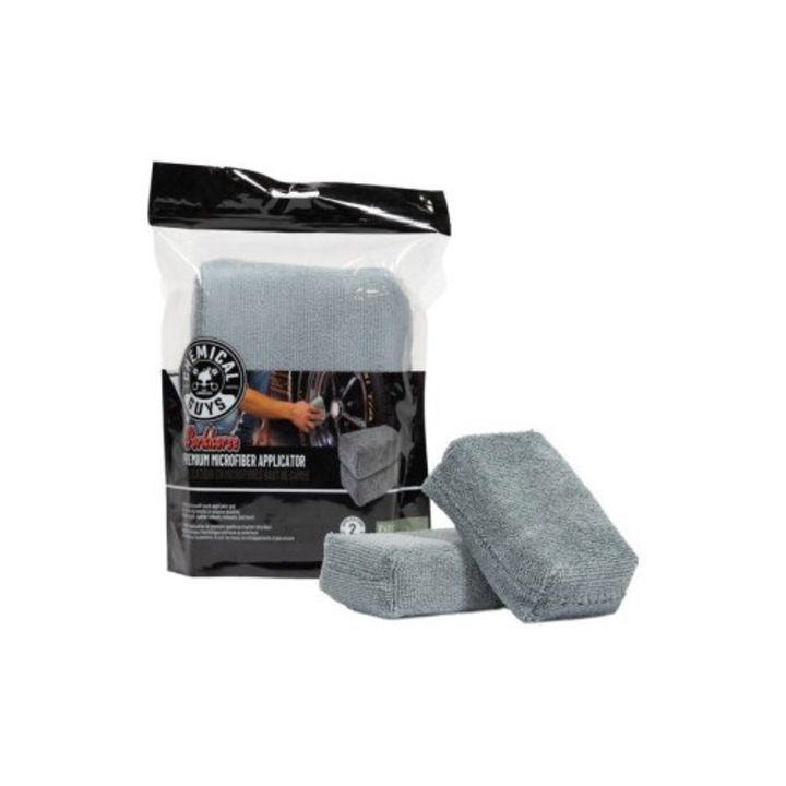 Set aplicatoare soft din microfibra ChemicalGuys Workhorse Premium Applicator, 2 buc