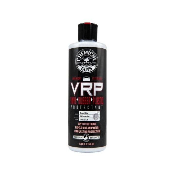 Fényesítő szer bőrre, műanyagra és vinylre ChemicalGuys V.R.P. Super Shine Dressing, 473 ml