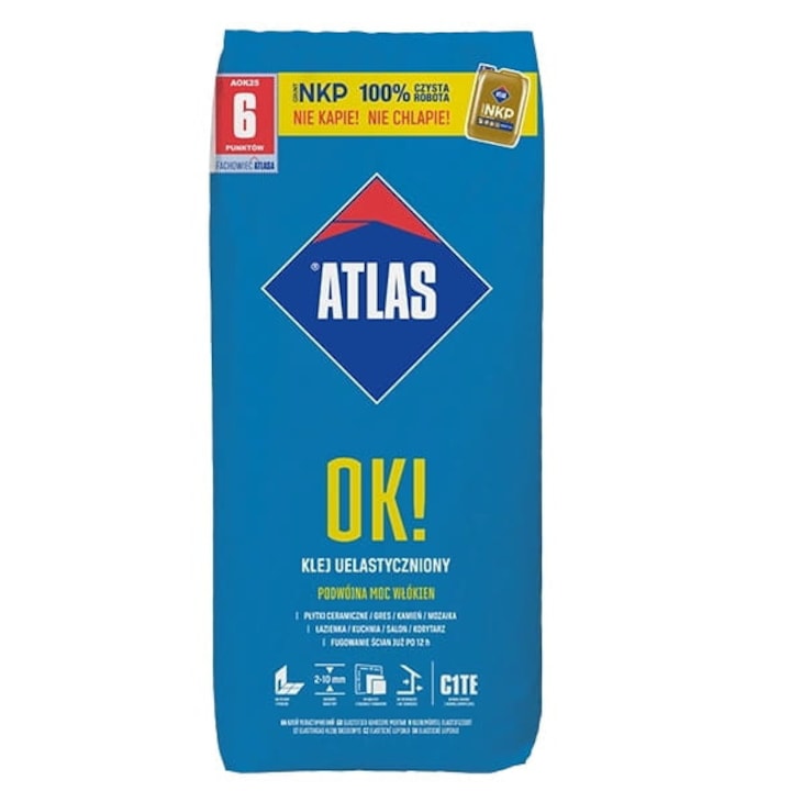 Adeziv flexibil pentru placi ceramice ATLAS 25 kg