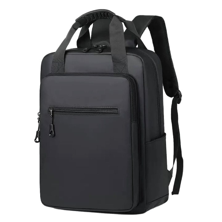 Rucsac Multifunctional si Durabil pentru Barbati, Design Ergonomic pentru Comfort Absolut, Material Impermeabil, Compartiment Laptop 15.6”, Perfect pentru Naveta, Birou si Calatorii, 40x30x12 cm, Nylon, Negru