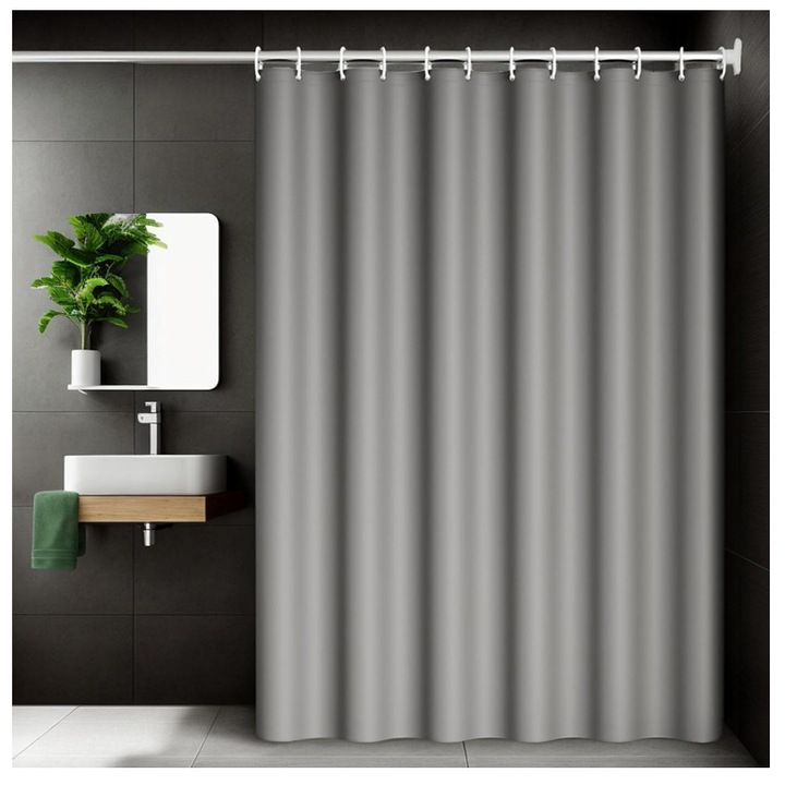 Завеса за душ 70гр / 180x200см - Сива