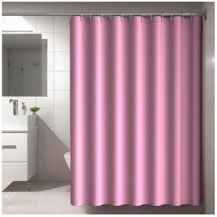 Perdea dus Romprofix 180x200cm, 70g, roz