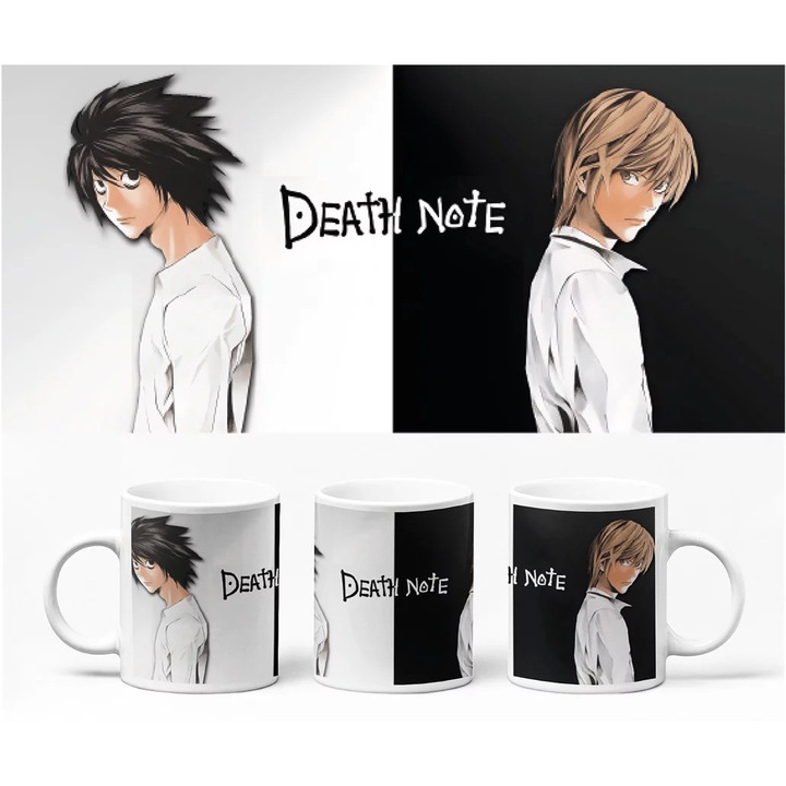 D&B Cană BG10035 DeathNote 300 ml Alb 1 Bucată
