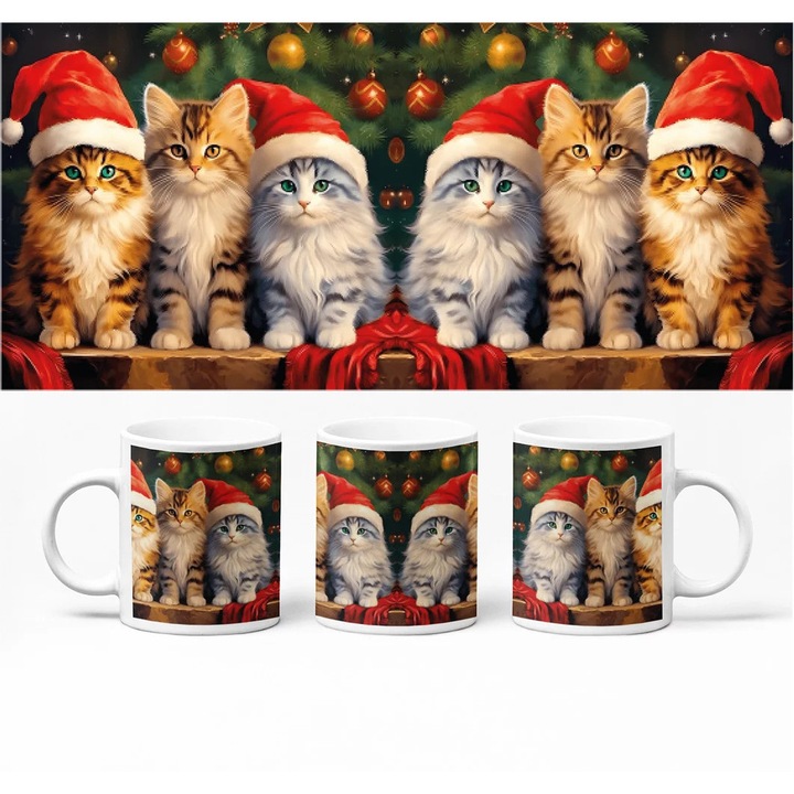 Cană D&B BG10046 Crăciun Fericit 300 ml Alb 1 Bucată