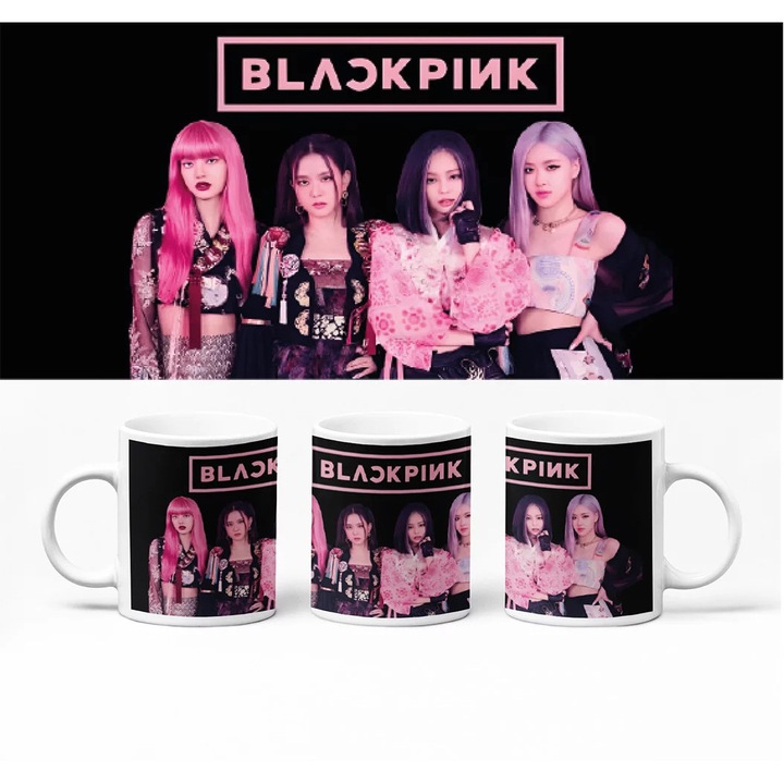 Cana D&B BG10029 Negru Roz 300 ml Alb 1 Bucată