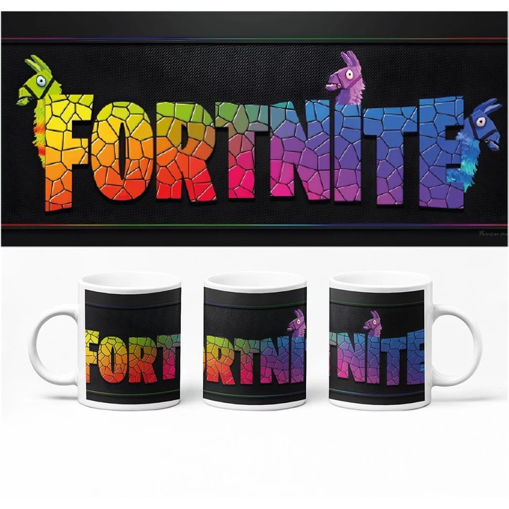 Cană D&B BG10078 Fortnite 300 ml Alb 1 Bucată