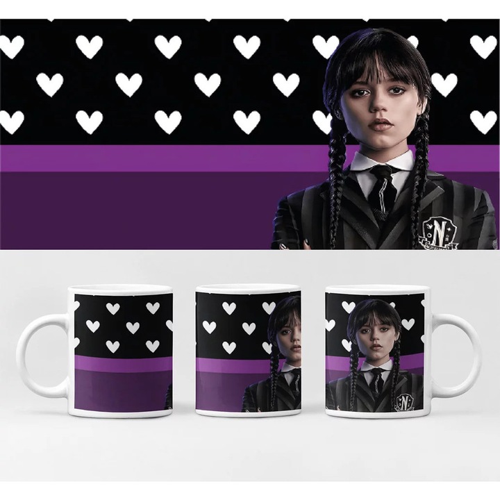 Cană D&B BG10140 Miercuri 300 ml Alb 1 Bucată