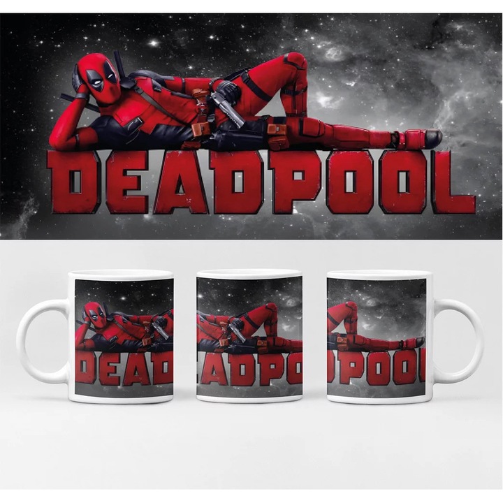 Cană D&B BG10146 Deadpool 300 ml Alb 1 Bucată