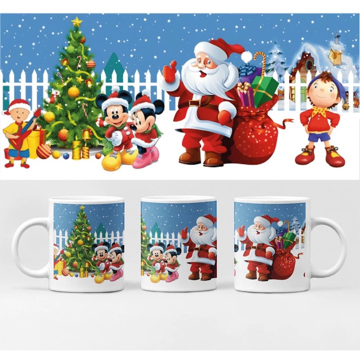 Cană D&B Crăciun Fericit 300 ml Alb