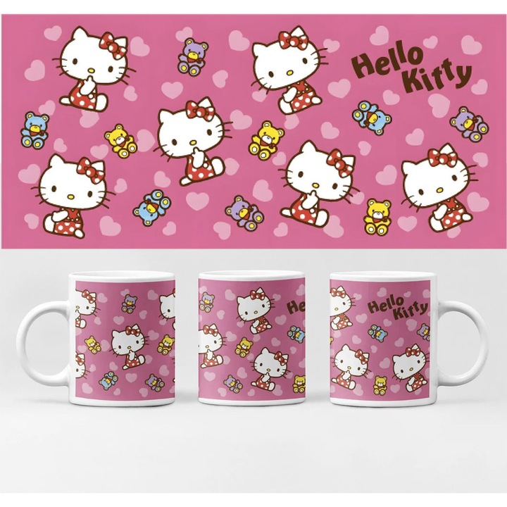 Cană D&B BG10205 Hello Kitty 300 ml Alb 1 Bucată