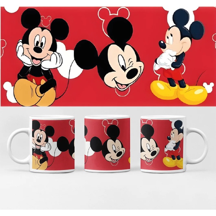 Cana D&B BG10246 Mickey 300 ml Alb 1 Bucată