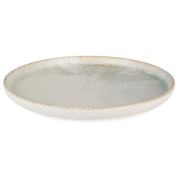 Beja kék-fehér kő tányérkészlet Ø27, 9x2, 9h (6 db)